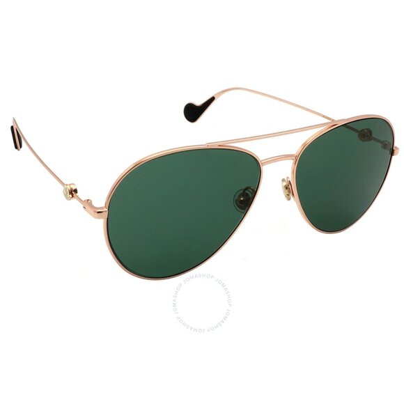 NEW MONCLER Green Pilot Unisex Sunglasses Item No. ML0153K 28N 52 - Picture 1 of 4
